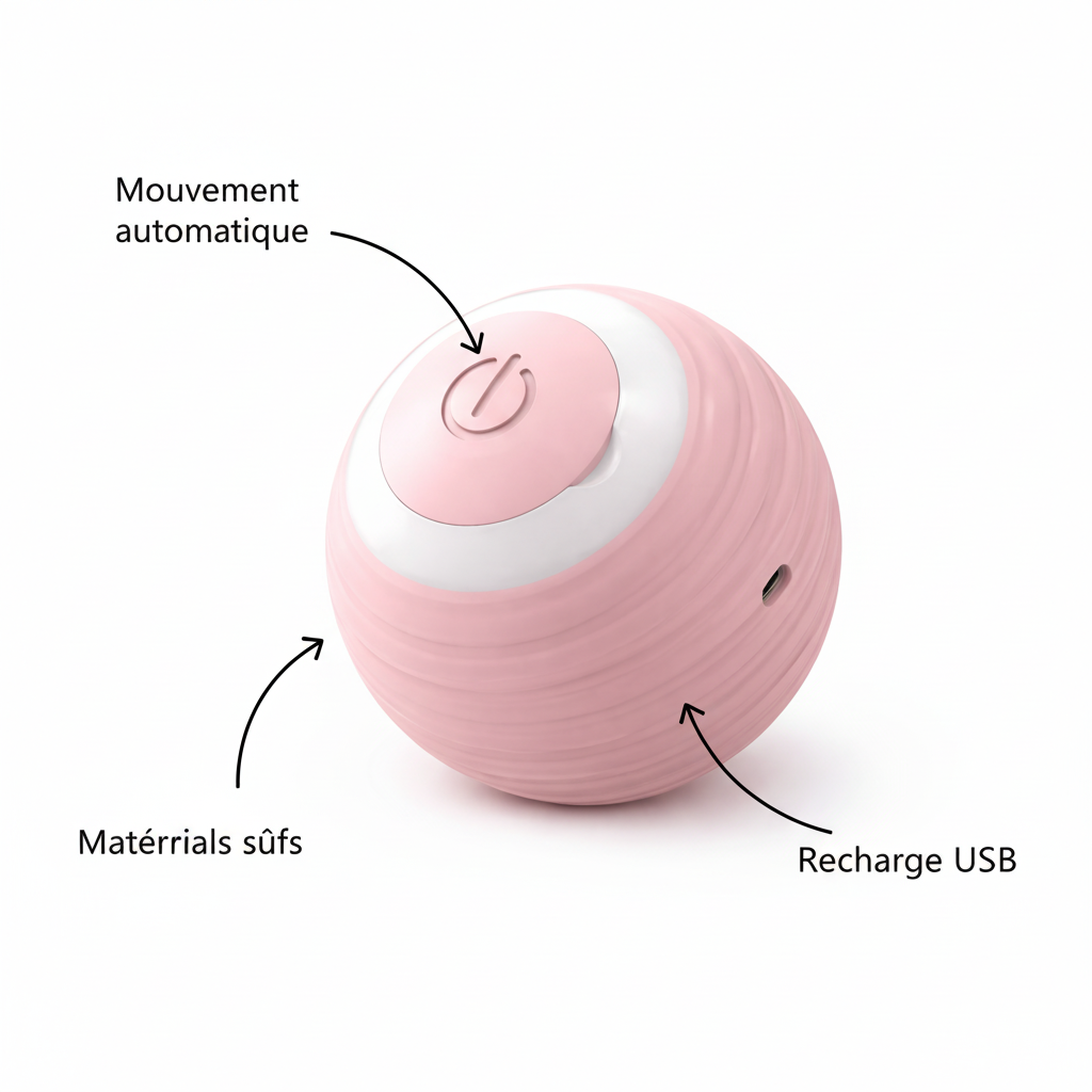 Balle interactive avec légendes